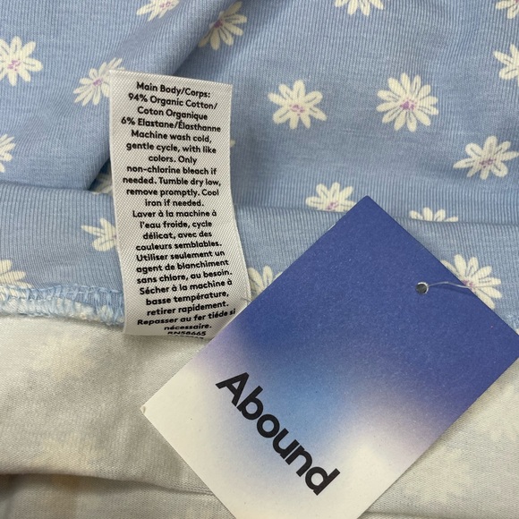 Daisy Floral Print Slit Front Mini Skirt, Blue, size 2XL - Picture 7 of 8